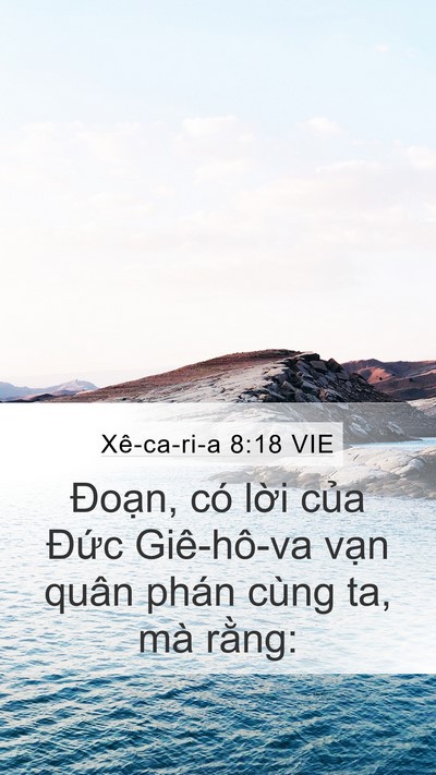 Xê-ca-ri-a 8:18 VIE Bible Verse Image