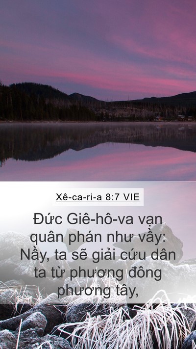 Xê-ca-ri-a 8:7 VIE Bible Verse Image