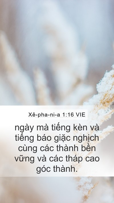 Xê-pha-ni-a 1:16 VIE Bible Verse Image