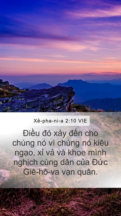 Xê-pha-ni-a 2:10 VIE Bible Verse Image