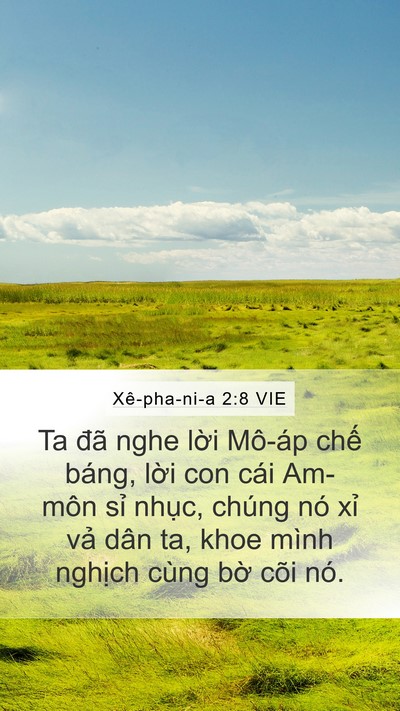 Xê-pha-ni-a 2:8 VIE Bible Verse Image