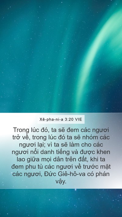 Xê-pha-ni-a 3:20 VIE Bible Verse Image