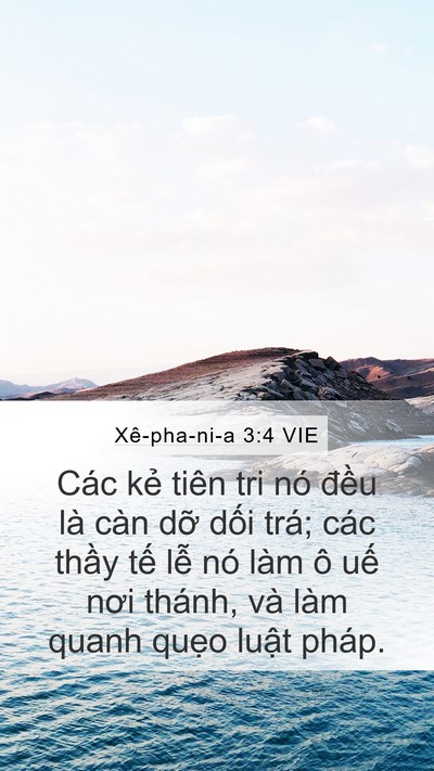 Xê-pha-ni-a 3:4 VIE Bible Verse Image