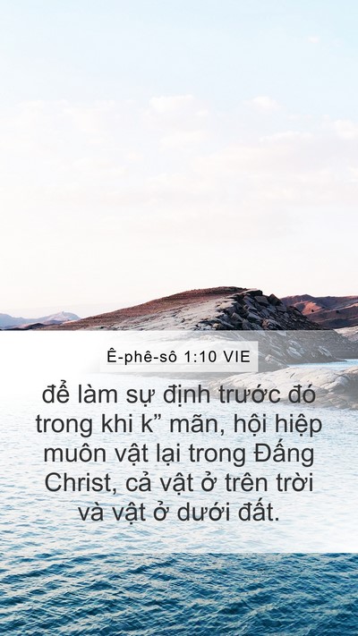 Ê-phê-sô 1:10 VIE Bible Verse Image
