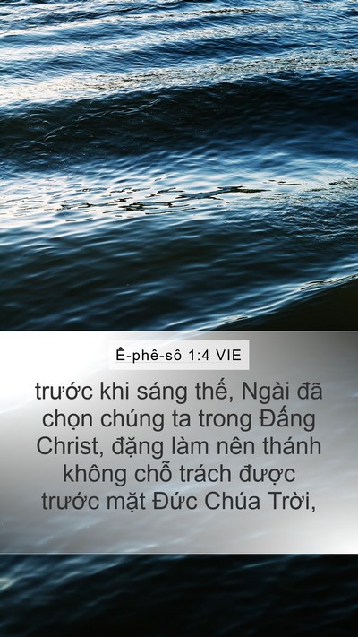 Ê-phê-sô 1:4 VIE Bible Verse Image