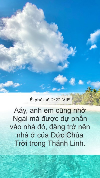 Ê-phê-sô 2:22 VIE Bible Verse Image