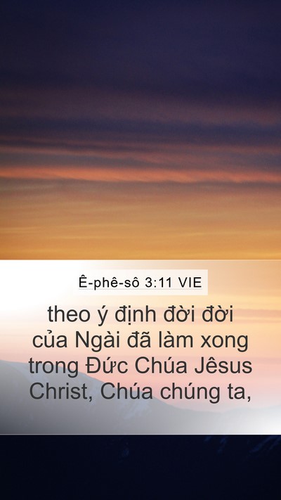 Ê-phê-sô 3:11 VIE Bible Verse Image
