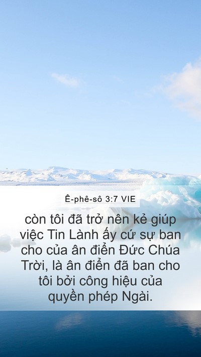 Ê-phê-sô 3:7 VIE Bible Verse Image