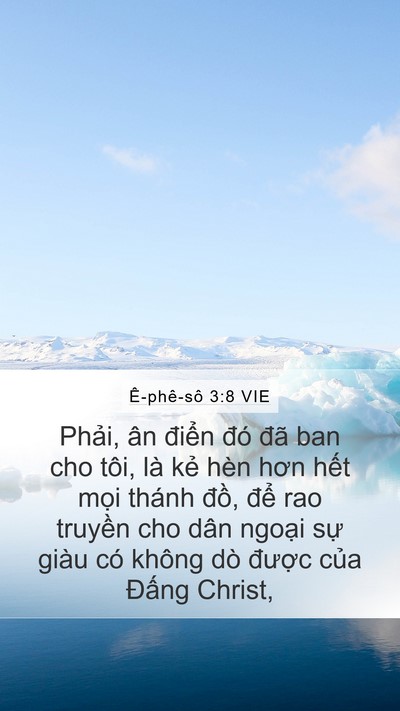 Ê-phê-sô 3:8 VIE Bible Verse Image