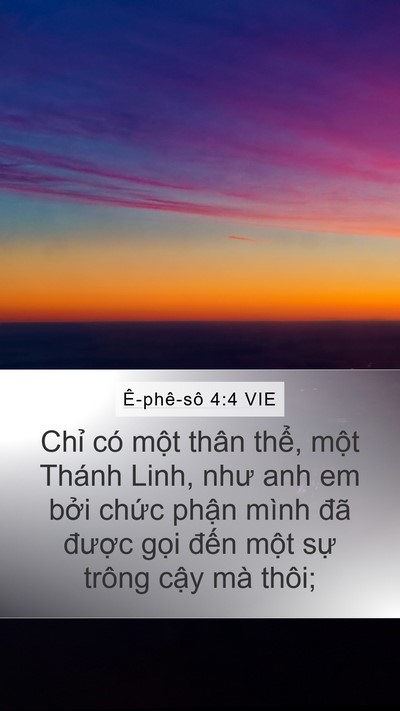 Ê-phê-sô 4:4 VIE Bible Verse Image