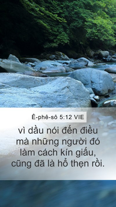 Ê-phê-sô 5:12 VIE Bible Verse Image