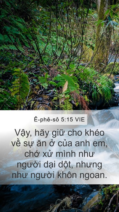 Ê-phê-sô 5:15 VIE Bible Verse Image