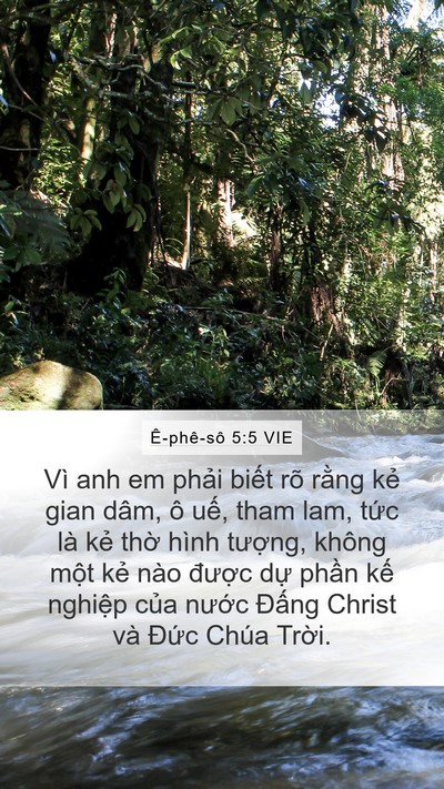Ê-phê-sô 5:5 VIE Bible Verse Image