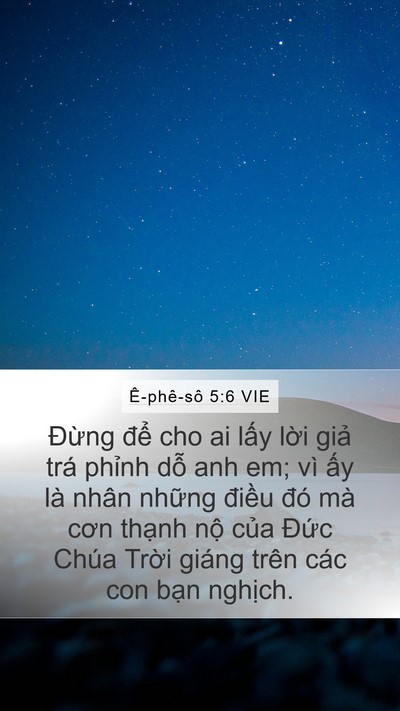 Ê-phê-sô 5:6 VIE Bible Verse Image