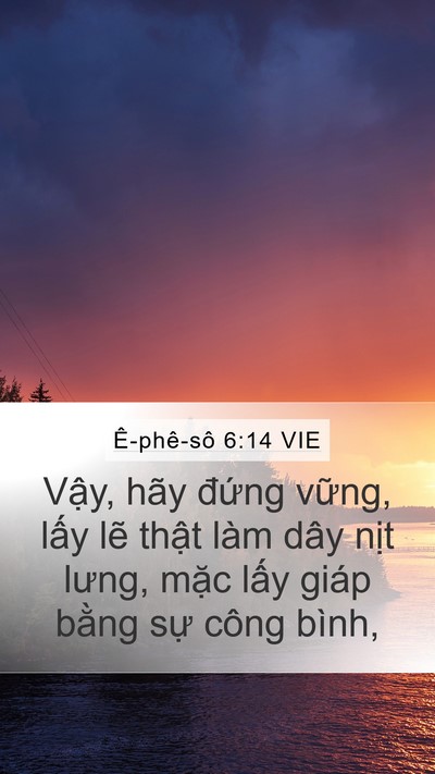 Ê-phê-sô 6:14 VIE Bible Verse Image