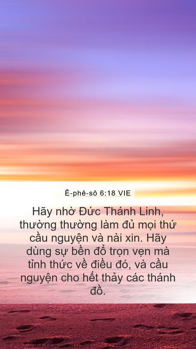 Ê-phê-sô 6:18 VIE Bible Verse Image
