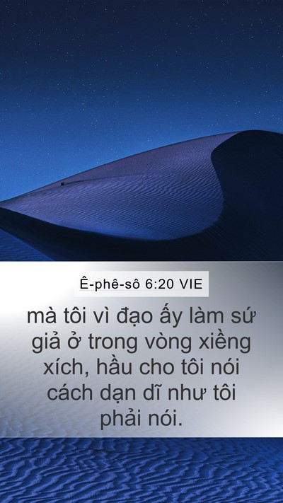 Ê-phê-sô 6:20 VIE Bible Verse Image
