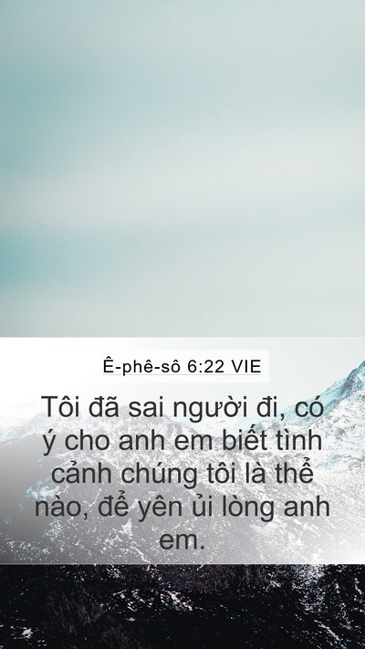 Ê-phê-sô 6:22 VIE Bible Verse Image