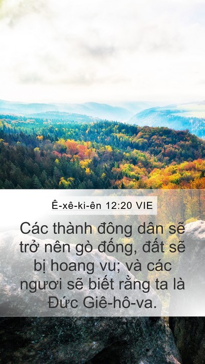 Ê-xê-ki-ên 12:20 VIE Bible Verse Image