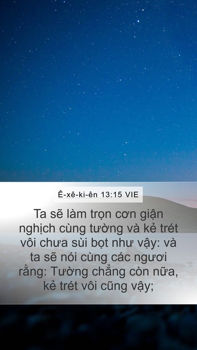 Ê-xê-ki-ên 13:15 VIE Bible Verse Image