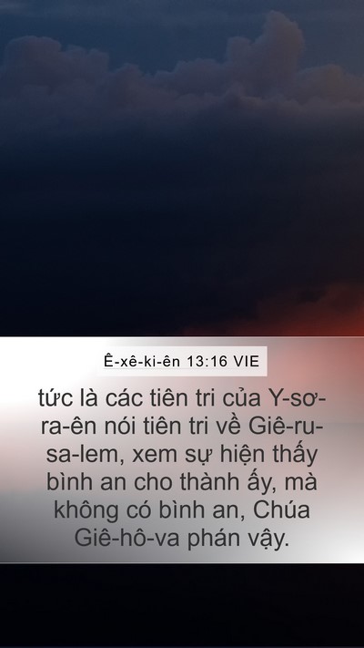 Ê-xê-ki-ên 13:16 VIE Bible Verse Image