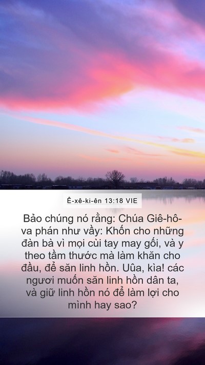 Ê-xê-ki-ên 13:18 VIE Bible Verse Image