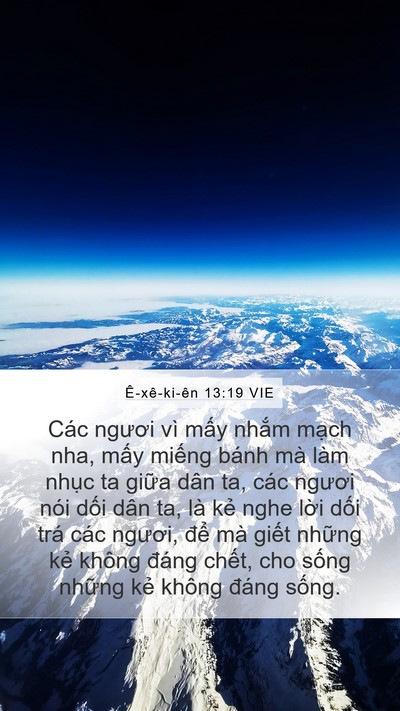 Ê-xê-ki-ên 13:19 VIE Bible Verse Image