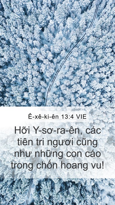Ê-xê-ki-ên 13:4 VIE Bible Verse Image