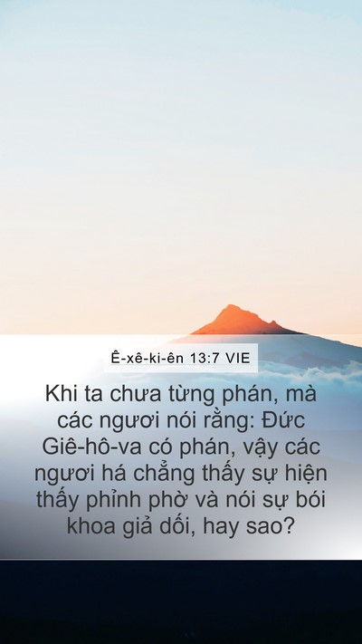 Ê-xê-ki-ên 13:7 VIE Bible Verse Image