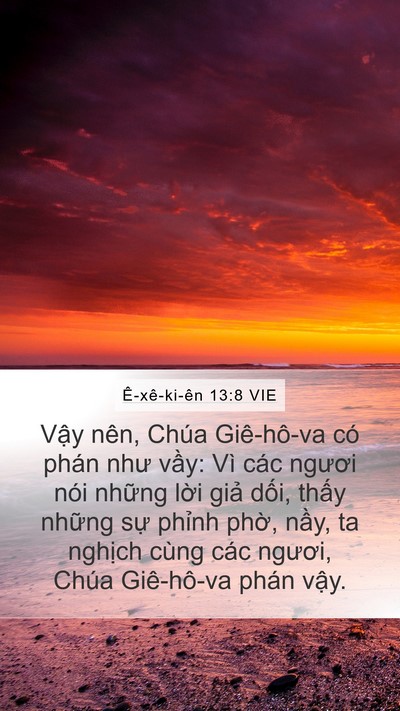 Ê-xê-ki-ên 13:8 VIE Bible Verse Image