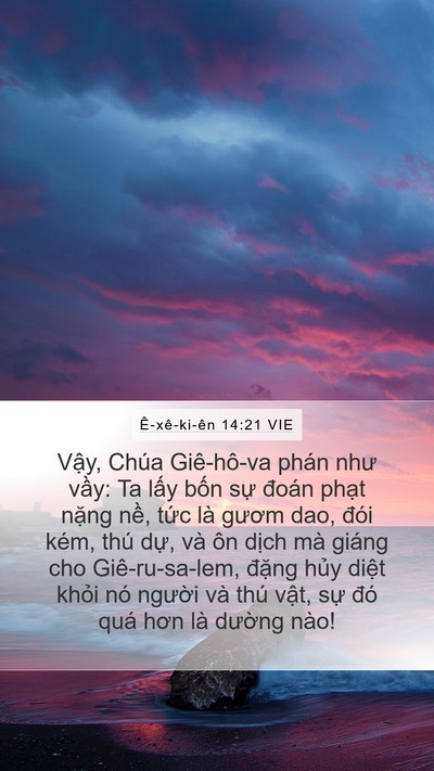 Ê-xê-ki-ên 14:21 VIE Bible Verse Image