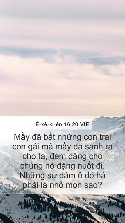 Ê-xê-ki-ên 16:20 VIE Bible Verse Image