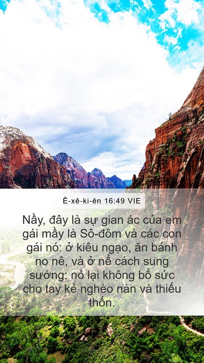 Ê-xê-ki-ên 16:49 VIE Bible Verse Image