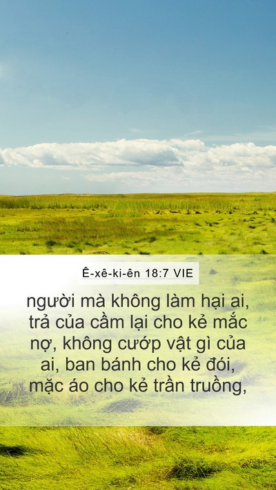 Ê-xê-ki-ên 18:7 VIE Bible Verse Image