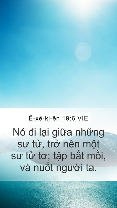 Ê-xê-ki-ên 19:6 VIE Bible Verse Image