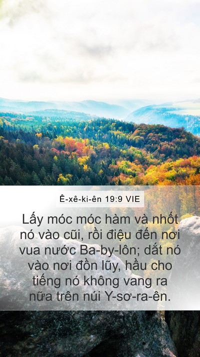 Ê-xê-ki-ên 19:9 VIE Bible Verse Image