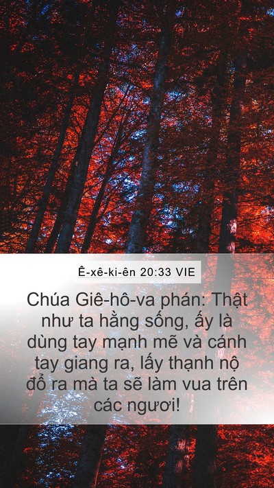 Ê-xê-ki-ên 20:33 VIE Bible Verse Image