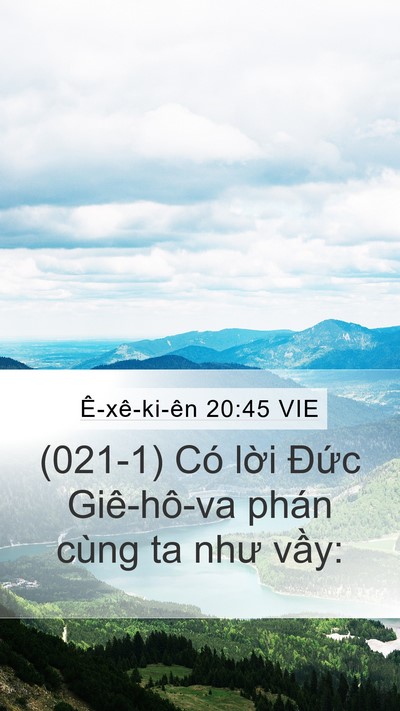 Ê-xê-ki-ên 20:45 VIE Mobile Phone Wallpaper - (021-1) Có lời Đức Giê-hô-va phán cùng - Mobile Bible Verse Wallpaper
