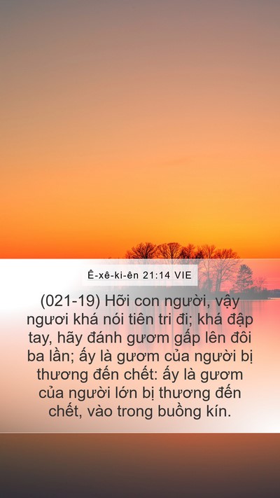 Ê-xê-ki-ên 21:14 VIE Bible Verse Image