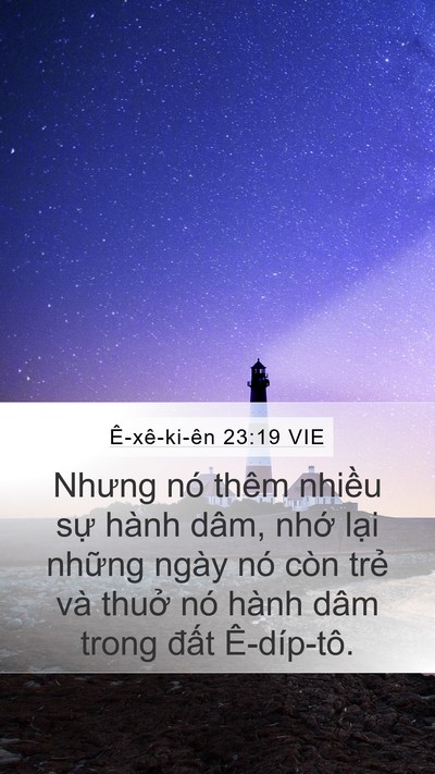 Ê-xê-ki-ên 23:19 VIE Bible Verse Image