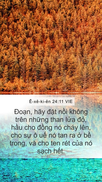 Ê-xê-ki-ên 24:11 VIE Bible Verse Image
