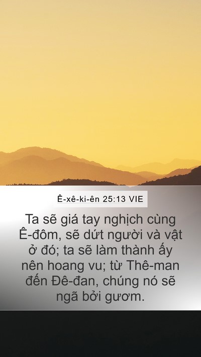 Ê-xê-ki-ên 25:13 VIE Bible Verse Image