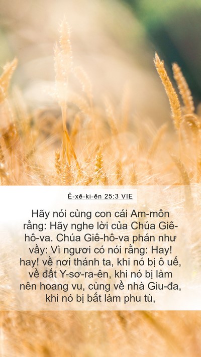 Ê-xê-ki-ên 25:3 VIE Bible Verse Image