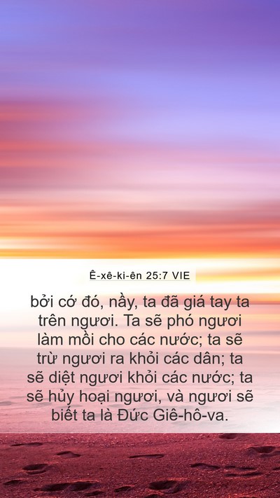 Ê-xê-ki-ên 25:7 VIE Bible Verse Image