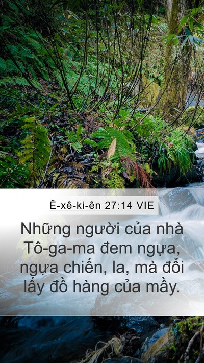 Ê-xê-ki-ên 27:14 VIE Bible Verse Image