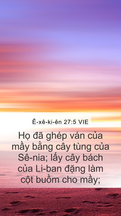 Ê-xê-ki-ên 27:5 VIE Bible Verse Image
