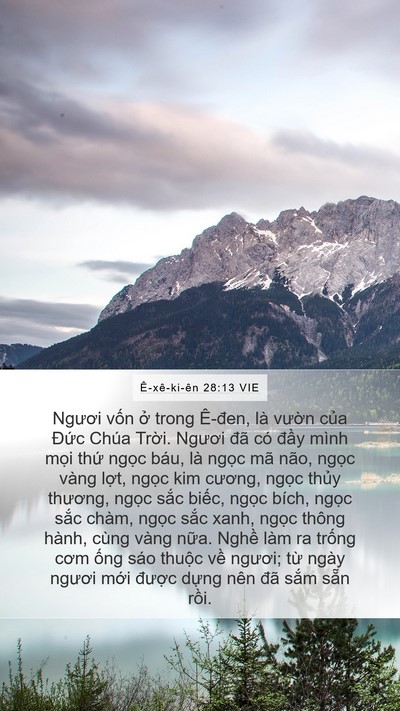 Ê-xê-ki-ên 28:13 VIE Bible Verse Image