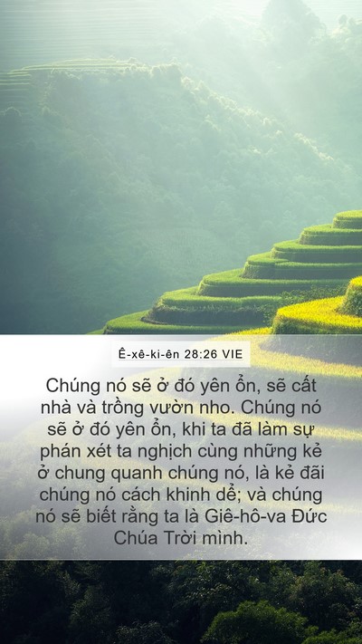 Ê-xê-ki-ên 28:26 VIE Bible Verse Image