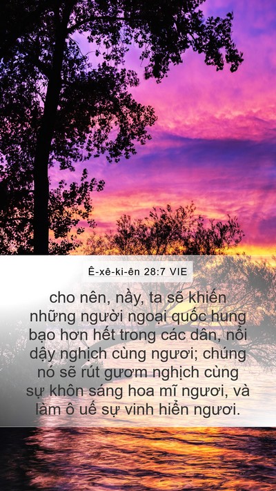 Ê-xê-ki-ên 28:7 VIE Bible Verse Image