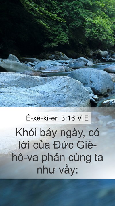 Ê-xê-ki-ên 3:16 VIE Mobile Phone Wallpaper - Khỏi bảy ngày, có lời của Đức - Mobile Bible Verse Wallpaper